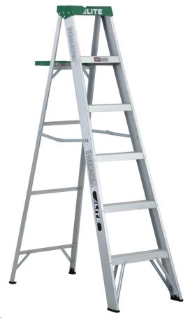 LITE STEP LADDER WITH TRAY 6' GRADE-2 225LB CAPACITY